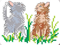 Мини-вышивки крестом с котиками, котами и кошечками