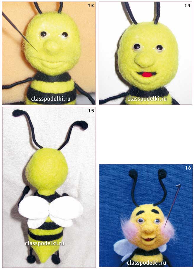 Мастер класс по изготовлению игрушки «Пчелка» из шерсти.