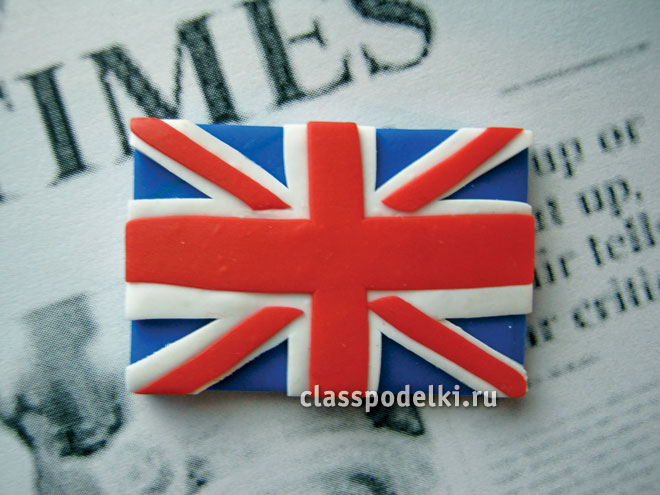 британский флаг из пластики