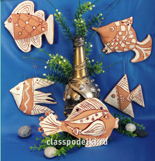 Сувениры из керамики в виде рыбок своими руками.
