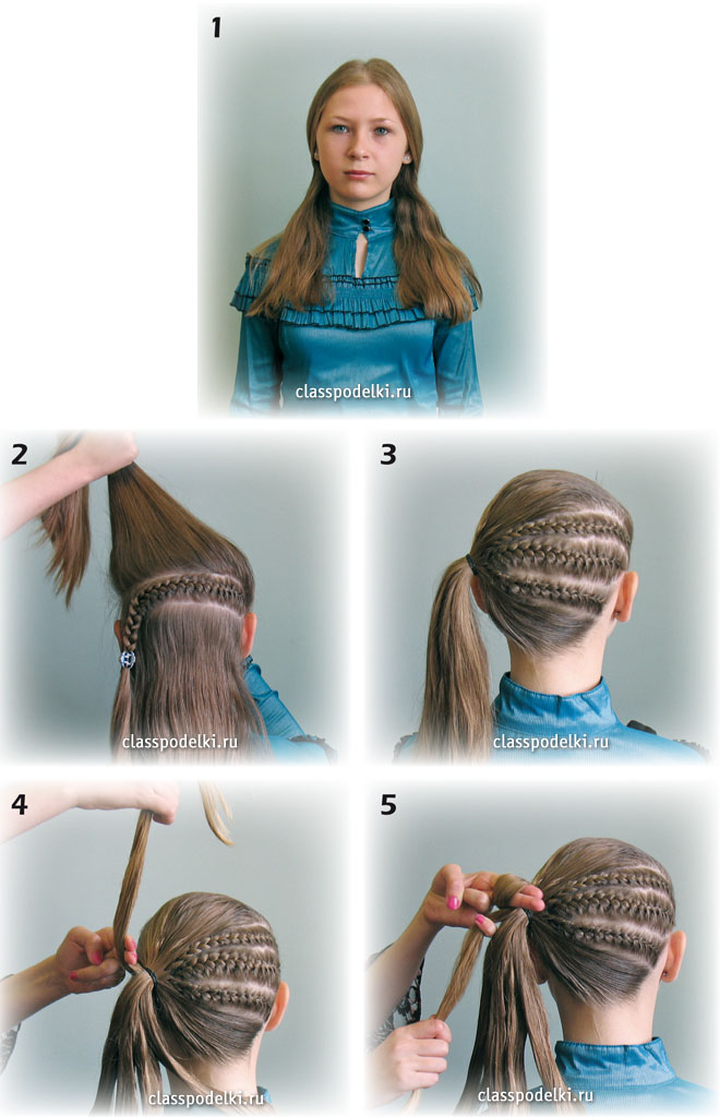 Мастер класс плетения длинных волос в прическу «Лада».